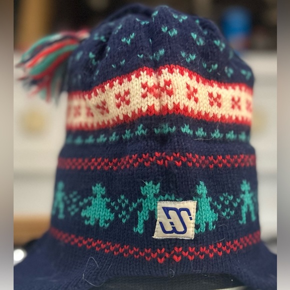 💫VtgMURRAY MERKLEY Kid’s Unisex 100% Virgin Wool Bunny Hat w/Toque. Handmade - Picture 1 of 8